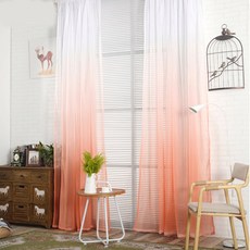 인테리어 디자인 그라데이션 쉬폰커튼 홈인테리어/FW 침구샵 반품 최저가 14,660원