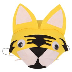 킹스로드 코믹 생일 파티 모자 할로윈 동물 호랑이 모자 부직포, 혼합색상, 1개 문구/오피스/파티/이벤트 반품 최저가 3,620원