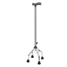 디페이브 레귤러 높이조절 스테인리스 하이 4발 노인 어르신 지팡이 실버, 1개 생활용품/건강/의료용품 반품 최저가 7,760원