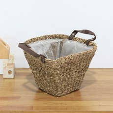 도시정원 손잡이 라탄 왕골바구니 사각, 1개 홈인테리어/수납/정리 반품 최저가 4,900원