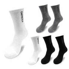 가파치 남성용 이중바닥 쿠션 무지 중목 스포츠 양말, 화이트 + 그레이 + 블랙, 6개 스포츠/레저/기타스포츠 반품 최저가 11,900원