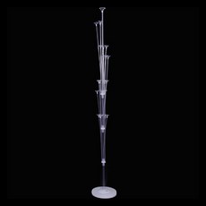 만들하비 이벤트용 풍선 스탠드 받침 13구 1.6m, 투명, 1개 문구/오피스/파티/이벤트 반품 최저가 8,180원