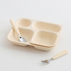 탁가온 에코젠 네모 4구 유아 식판 세트, 옐로우, 4구식판 + 전용볼 + 스푼포크 + 케이스, 1세트 출산/유아동/이유용품/유아식기 반품 최저가 32,120원