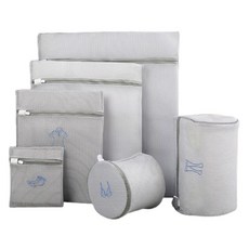 리빙고메 메쉬 세탁망 6종 세트, 1세트, 그레이 홈인테리어/청소/세탁용품 반품 최저가 9,920원