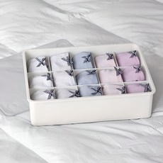 이즈리빙 칸칸칸 속옷 정리함 15칸, 아이보리 + 반투명뚜껑, 1개 홈인테리어/수납/정리 반품 최저가 4,130원