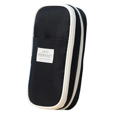 안구 대용량 캔버스 필통 파우치, 블랙, 1개 문구/오피스/학용품/수업준비 반품 최저가 6,930원