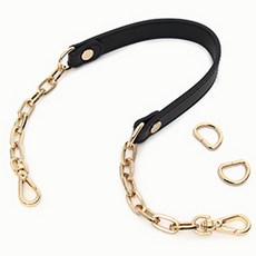 해피베어스 프렌치 체인 가죽핸들, 블랙, 1세트 홈인테리어/수예/수선 반품 최저가 10,890원