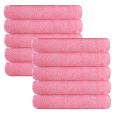 송월타월 업소용 세면타올 76g 면사, 분홍, 10개 홈인테리어/수건/타월 반품 최저가 15,010원