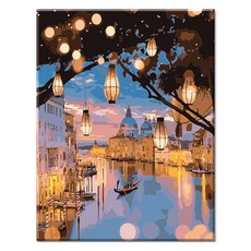 모모픽스페인팅 DIY 명화 그리기 60 x 75 cm, WP06 이태리의 밤, 1개 문구/오피스/미술/화방용품 반품 최저가 35,500원