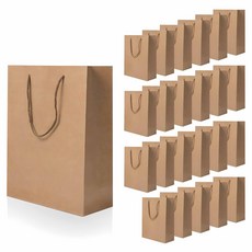 리드홈 크라프트 무지 쇼핑백, 24개 생활용품/비닐/포장용품 반품 최저가 8,500원