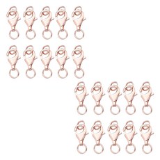 마다꾸미 목걸이 팔찌 연결 액세서리 부자재 고리 20p + O링 20p 세트, 로즈골드, 1세트 문구/오피스/미술/화방용품 반품 최저가 13,060원