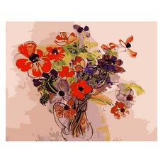 모모픽스페인팅 DIY 명화 그리기 세트 40 x 50 cm 라울뒤피 아네모네, 혼합색상, 1세트 문구/오피스/미술/화방용품 반품 최저가 13,500원