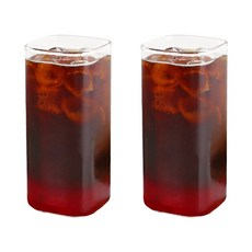 마카 사각컵 중 370ml SC-12, 투명, 2개 주방용품/컵/텀블러/와인용품 반품 최저가 6,630원
