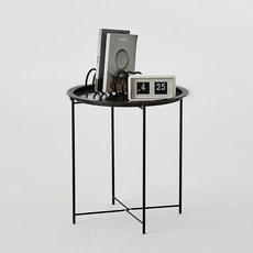 휴 468 라운드 사이드테이블, 블랙 홈인테리어/책상/테이블 반품 최저가 16,060원