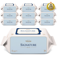 라이브 베베숲 시그니처 블루 엠보싱 물티슈 리필형 75평량, 75g, 70매, 10개 undefined/undefined 반품 최저가 17,250원