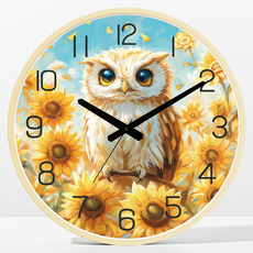 메르헨몬드 빅사이즈 대형 부엉이 무소음 벽시계 40cm, 베스트03 홈인테리어/싱글하우스 반품 최저가 12,620원