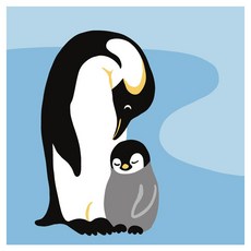 모모픽스페인팅 DIY 유화그리기 소형 25 x 25 cm, B16 펭귄가족, 1개 문구/오피스/미술/화방용품 반품 최저가 10,970원