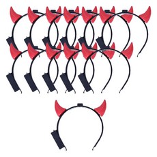 스투피드 점등 붉은 악마뿔 머리띠 15 x 15 cm, 레드+블랙, 12개 완구/취미/역할놀이 반품 최저가 13,170원