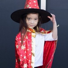 아동용 별무늬 망토 + 모자 세트, 레드, 1세트 문구/오피스/파티/이벤트 반품 최저가 6,930원