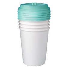 블룸엣홈 무지 종이컵 300ml 25p + 민트 평뚜껑 25p 세트, 1세트 주방용품/일회용품/종이컵 반품 최저가 5,380원