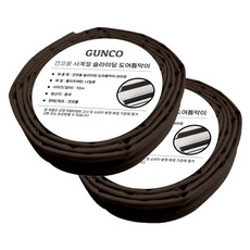 건코몰 슬라이딩 도어틈막이 브라운, 2개 생활용품/생활잡화 반품 최저가 4,560원