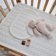 아이레빗 아동용 누빔 양면 침대패드 + 베개패드 세트 이케아 호환, 순면 도톰 하트 출산/유아동/유아동침구 반품 최저가 25,560원