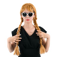 중세공주가발 + 하트안경, 화이트(안경) 문구/오피스/파티/이벤트 반품 최저가 6,370원