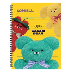 핑크풋 와사비베어 코넬 대학노트, 오렌지, 1개 문구/오피스/학용품/수업준비 반품 최저가 3,640원