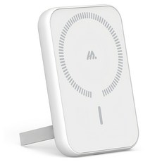 밸류엠 10W 스탠드형 맥세이프 보조배터리 5000mAh, 화이트, VM-B2DA5PD5WMCP 가전디지털/1인방송 전문관 반품 최저가 9,900원