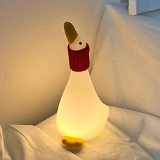 오엠티 오리 밝기조절 무선 충전식 LED 무드등, 화이트 홈인테리어/싱글하우스 반품 최저가 20,890원