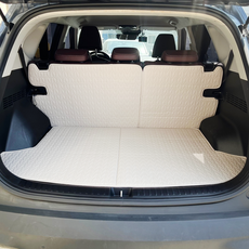 포시즌 가죽 퀼팅 트렁크매트 2열등 + 트렁크 풀세트, 캐스퍼EV 2024.07~, 그레이 자동차용품/인테리어 반품 최저가 24,350원