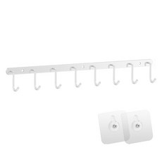 메오 측면 무타공 스테인레스 스틸 조리도구 후크걸이 8구, 화이트, 1개 주방용품/주방조리도구 반품 최저가 8,310원