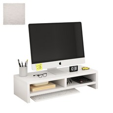 엠디유마켓 프리미엄 모니터 받침대 + 모니터전용타월 세트, 화이트 가전디지털/PC주변기기 반품 최저가 10,350원