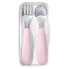 옥소토트 유아용 스푼 포크 세트, 블러썸 핑크, 케이스+스푼+포크, 1세트 출산/유아동/이유용품/유아식기 반품 최저가 15,770원