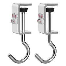 스타리움 무타공 클램프형 책상 가방 걸이, 토끼 실버, 2개 생활용품/생활잡화 반품 최저가 5,950원