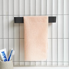 무타공 접착식 샤워타월 걸이, 블랙, 1개 홈인테리어/욕실용품 반품 최저가 3,970원