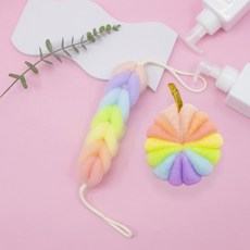 무지개 샤워볼 2종 세트, 혼합색상, 1세트 홈인테리어/수건/타월 반품 최저가 7,940원