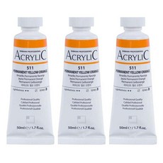 신한화구 전문가 아크릴컬러 튜브 퍼머넌트 옐로 오렌지 3p, 50ml, 1색 문구/오피스/미술/화방용품 반품 최저가 10,010원