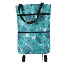 살림하니 휴대용 접이식 장바구니 핸드카트 대형, 블루플라워, 1개 생활용품/공구/철물/DIY 반품 최저가 3,820원