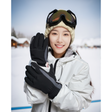 리버라 스키 보드 방한 장갑 스마트 터치 겨울 여성, 블랙그레이, 1개 스포츠_레저/스키/겨울스포츠 반품 최저가 7,720원