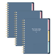 아이비스 3 인덱스 PP 스프링 노트, 네이비, 3개 문구/오피스/학용품/수업준비 반품 최저가 10,660원
