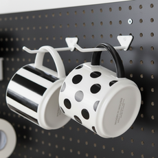 타공판닷컴 프리미엄 이중후크 S, 화이트, 3개 생활용품/옷걸이 반품 최저가 3,510원