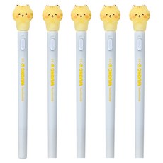 조선문방구 우옹이 LED 라이트 중성펜 0.5mm, 옐로우, 5개 문구/오피스/학용품/수업준비 반품 최저가 4,620원