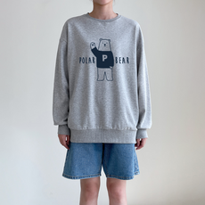 에어플레인 폴라베어 두툼기모 오버핏 보온 맨투맨 패션의류/잡화/남녀 공용 의류 반품 최저가 15,700원