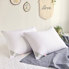 LEREVE 마이크로 다운필 베개솜, 화이트, 2개 홈인테리어/수예/수선 반품 최저가 16,310원