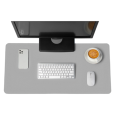 내집꿀템 가죽 데스크 매트 책상 패드 테이블 논슬립 와이드 대형 마우스 장패드, 그레이 문구/오피스/사무용품 전문관 반품 최저가 4,050원