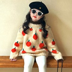 고잉키즈 아동용 애플니트 티셔츠 출산/유아동/유아동패션 반품 최저가 8,380원