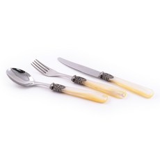 EME 나폴레옹 양식기 1인조 세트, 아이보리, 테이블 스푼 + 테이블 포크 + 테이블 나이프, 1세트 주방용품/수저/커트러리 반품 최저가 22,430원