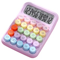 레트로 사무용 기계식 파스텔 컬러 계산기, 혼합색상, 1개 문구/오피스/사무용품 전문관 반품 최저가 3,720원