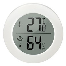 모리의집 디지털 온습도계 원형, 흰색, 1개 생활용품/온도계/측정도구 반품 최저가 6,040원